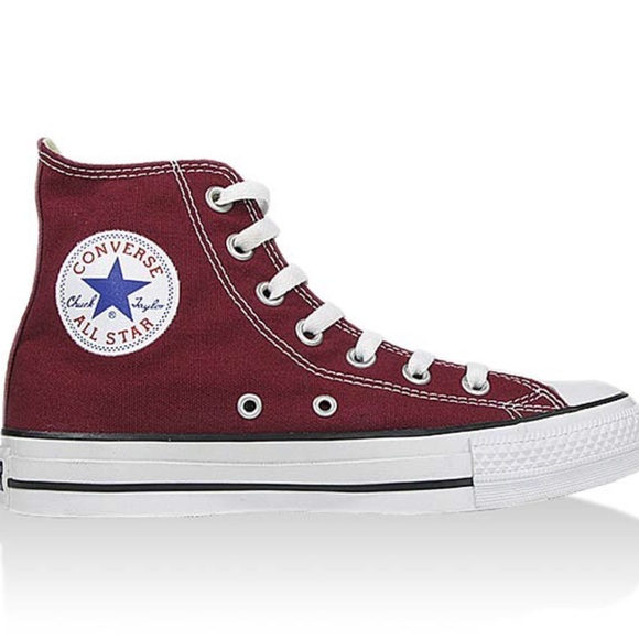 maroon converse high tops